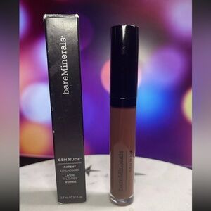 bareMinerals Gen Nude Full Size Patent Lip Lacquer ~ Shade Savage ~ BNIB